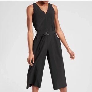 Athleta Sarasota‎ Black Jumpsuit Sz XL 531180 NO BELT